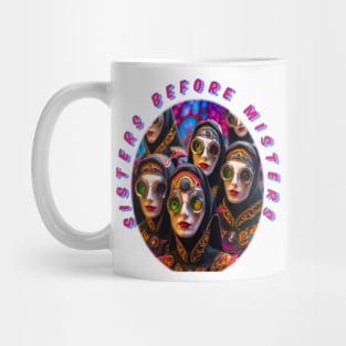 Sisters before misters, cool galentines girls,galantines, dreamy art Mug